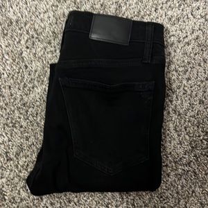 Cute Madewell Roadtripper black stretch super skinny high rise denim jean 27
